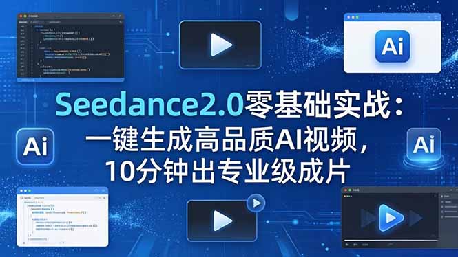 Seedance2.0零基础实战:一键生成高品质AI视频,10分钟出专业级成片-老吴出海笔记