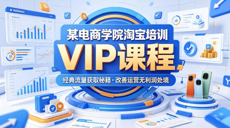 某电商学院淘宝培训VIP课程，各种经典有用的流量获取秘籍，改善运营产品没利润的处境(2026年5月)-老吴出海笔记
