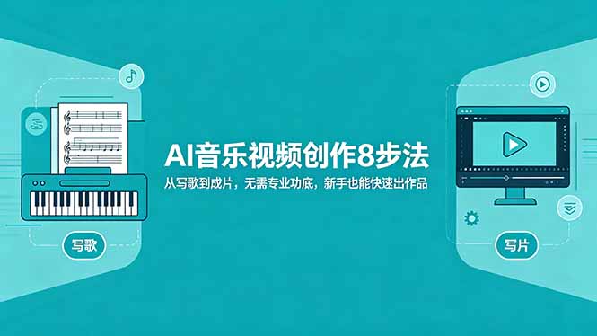 AI音乐视频创作8步法:从写歌到成片,无需专业功底,新手也能快速出作品-老吴出海笔记