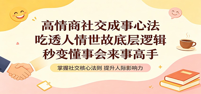 高情商社交成事心法:吃透人情世故底层逻辑,秒变懂事会来事高手-老吴出海笔记