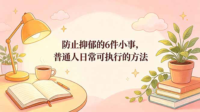 付费文章:防止抑郁的6件小事,普通人日常可执行的方法-老吴出海笔记