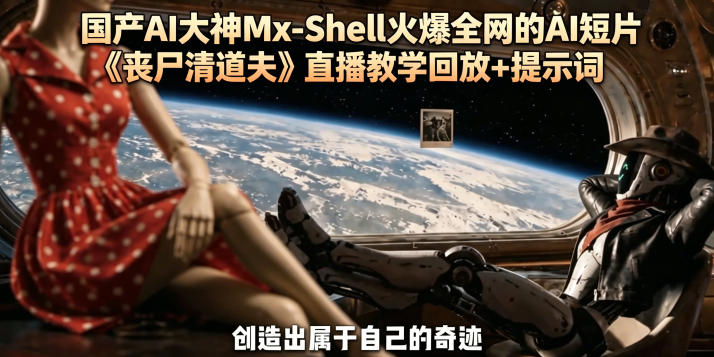 国产AI大神Mx-Shell火爆全网的AI短片《丧尸清道夫》直播教学回放+提示词-老吴出海笔记