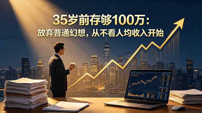 35岁前存够100万:放弃普通幻想,从不看人均收入开始-老吴出海笔记