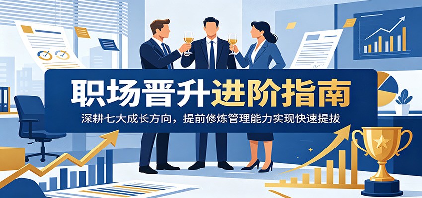 职场晋升进阶指南:深耕七大成长方向,提前修炼管理能力实现快速提拔-老吴出海笔记