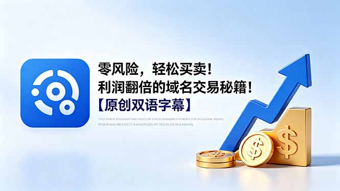零风险,轻松买卖!利润翻倍的域名交易秘籍!【原创双语字幕】-老吴出海笔记