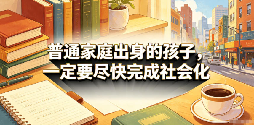 付费文章：普通家庭出身的孩子，一定要尽快完成社会化-老吴出海笔记