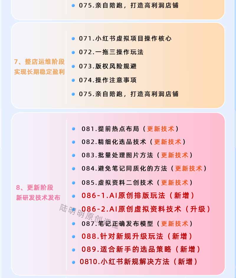 图片[4]-小红书虚拟项目特训班9.0，全面拥抱AI，批量产出原创PPT货源，单品/单店纯利润几万到几十W-老吴出海笔记