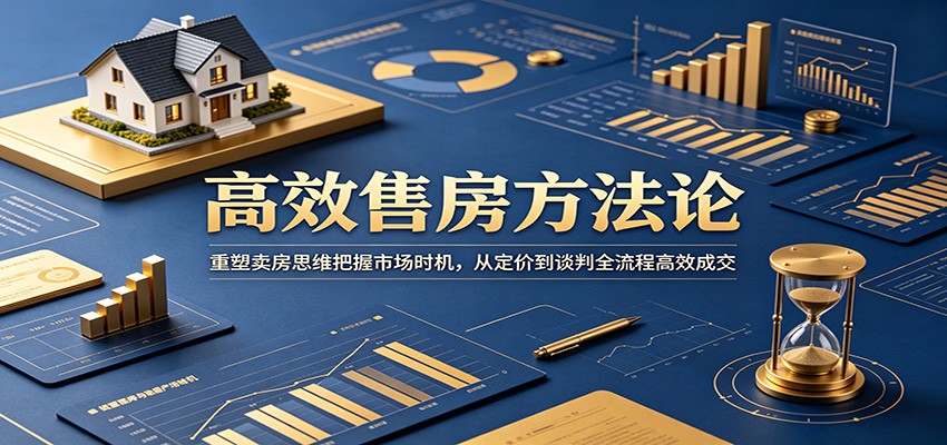 高效售房方法论:重塑卖房思维把握市场时机,从定价到谈判全流程高效成交-老吴出海笔记