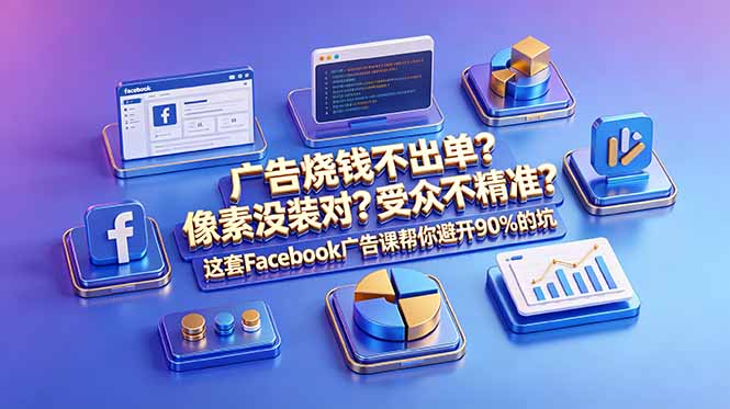 广告烧钱不出单?像素没装对?受众不精准?这套Facebook广告课帮你避开90%的坑-原创双语字幕-老吴出海笔记