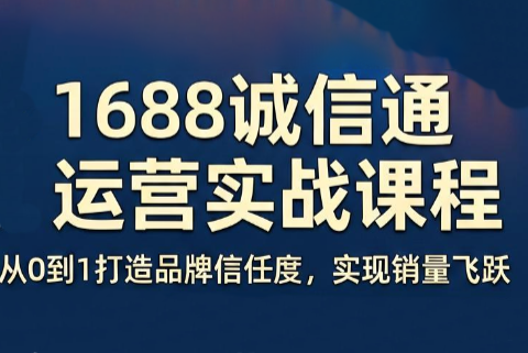 看山老师·阿里巴巴1688诚信通运营课程-老吴出海笔记