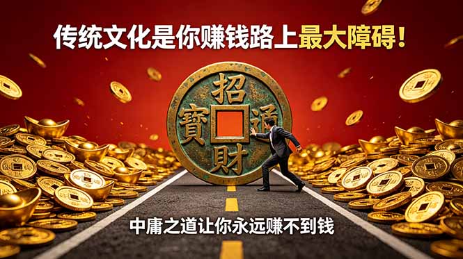 付费文章:传统文化是你赚钱路上最大障碍!中庸之道让你永远赚不到钱-老吴出海笔记