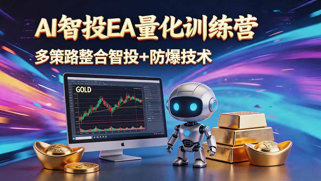 AI智投EA量化运营技术,自动化黄金操盘技术,小白也可以轻松上手日入1000+-老吴出海笔记