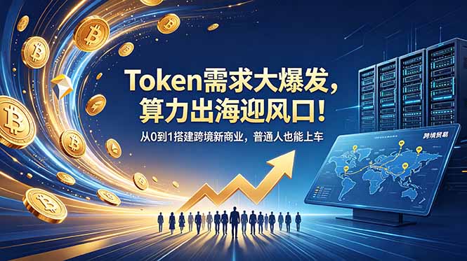 Token需求大爆发,算力出海迎风口!从0到1搭建跨境新商业,普通人也能上车-老吴出海笔记
