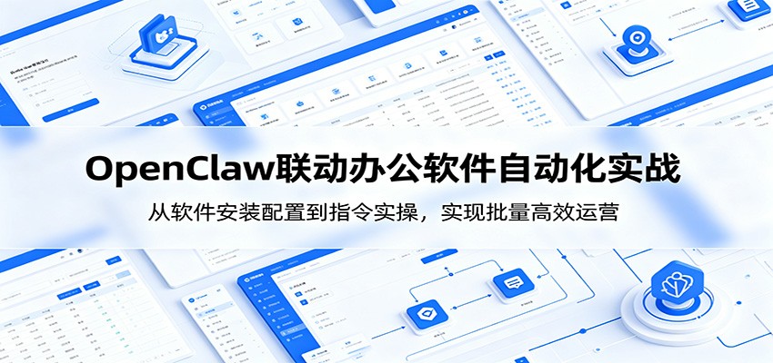 OpenClaw自动化实操课：从软件安装配置到指令实操，实现批量高效运营-老吴出海笔记