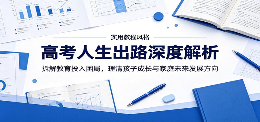 高考人生出路深度解析：拆解教育投入困局，理清孩子成长与家庭未来发展方向-老吴出海笔记