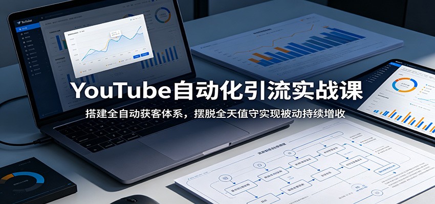 YouTube自动化引流实战课:搭建全自动获客体系,摆脱全天值守实现被动持续增收-老吴出海笔记