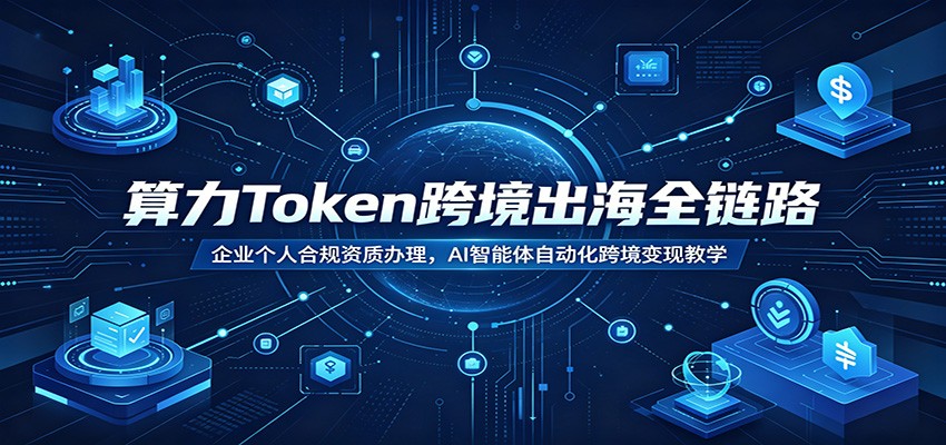 算力Token跨境出海全链路:企业个人合规资质办理,AI智能体自动化跨境变现教学-老吴出海笔记