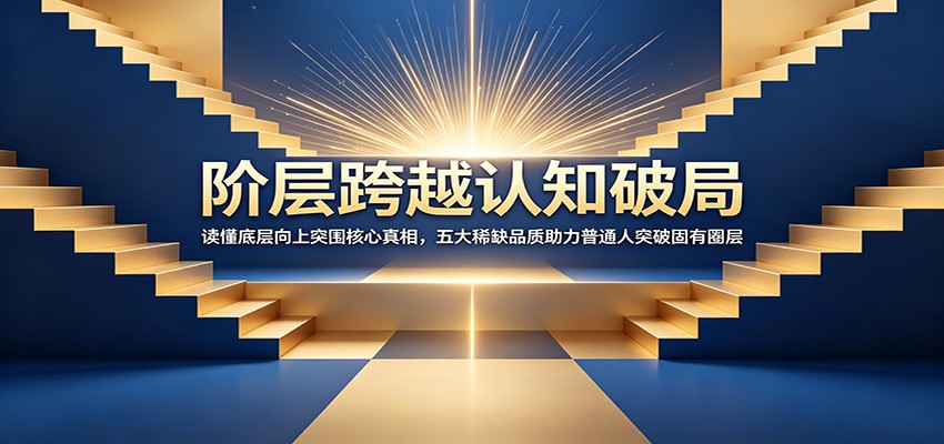 阶层跨越认知破局：读懂底层向上突围核心真相，五大稀缺品质助力普通人突破固有圈层-老吴出海笔记