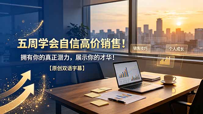 五周学会自信高价销售!拥有你的真正潜力,展示你的才华!【原创双语字幕】-老吴出海笔记