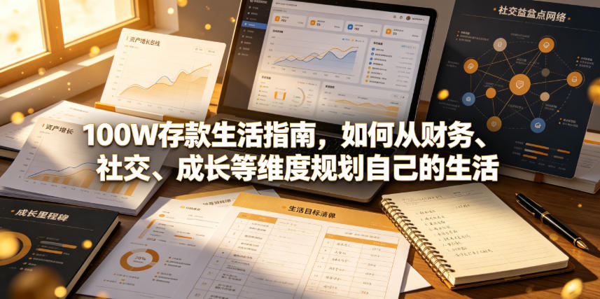 付费文章：100W存款生活指南，如何从财务、社交、成长等维度规划自己的生活-老吴出海笔记