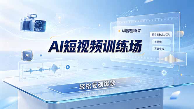 老陈AI短视频训练场:AI短视频框架+换背景SwitchXAI+首尾帧+声音生成,轻松复刻爆款-老吴出海笔记