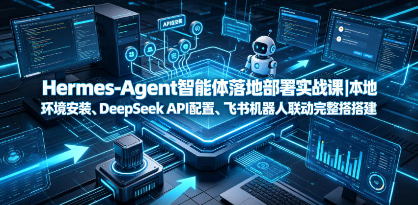 Hermes-Agent智能体落地部署实战课｜本地环境安装、DeepSeek API配置、飞书机器人联动完整搭建教程-老吴出海笔记