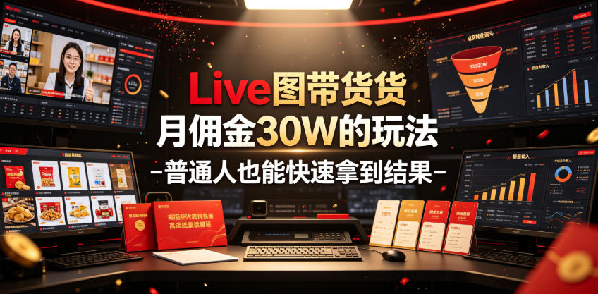 Live图带货月佣金30W的玩法-普通人也能快速拿到结果-老吴出海笔记