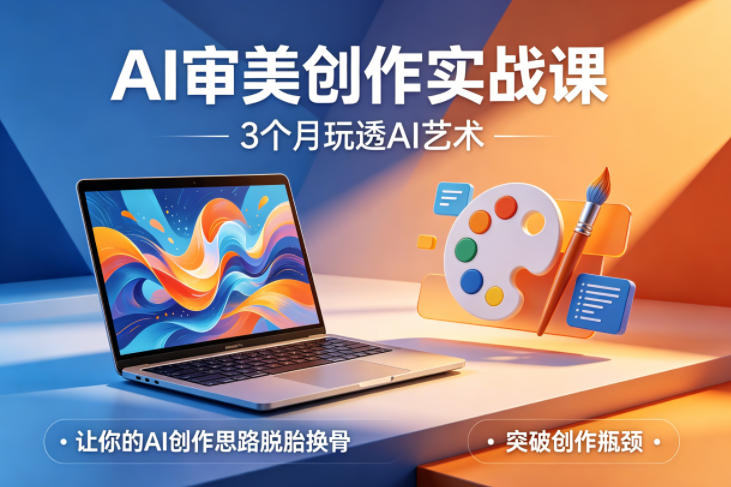 AI审美创作实战课,3个月玩透AI艺术,让你的AI创作思路脱胎换骨,突破创作瓶颈(更新0706)-老吴出海笔记