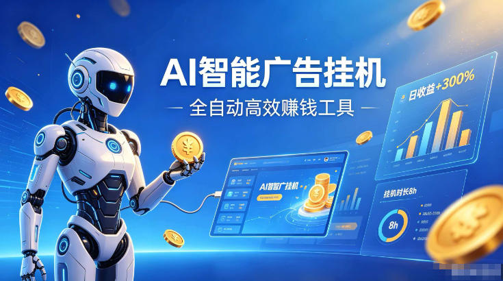 AI智能广告挂G，在家自动賺收益，全程无需人工操作、不用直播、不用拉人【揭秘】-老吴出海笔记