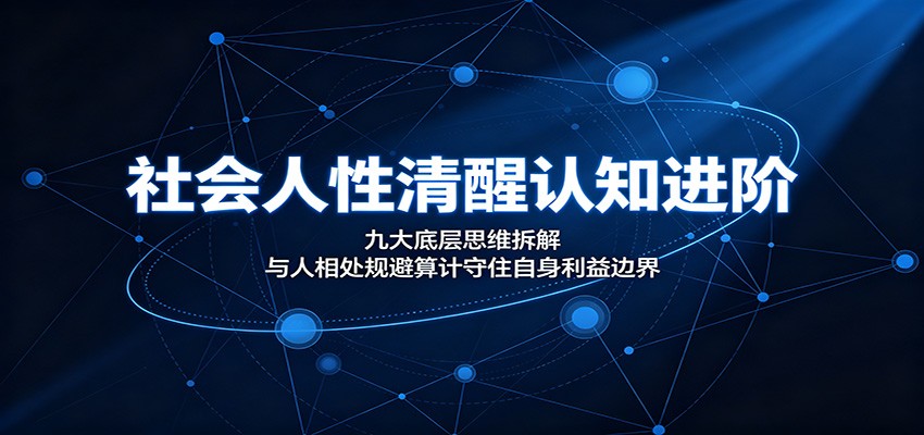 社会人性清醒认知进阶：九大底层思维拆解，与人相处规避算计守住自身利益边界-老吴出海笔记