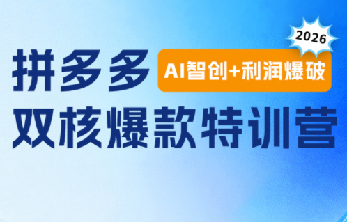 贾真电商108将·拼多多“AI智创+利润爆破“双核爆款特训营-老吴出海笔记