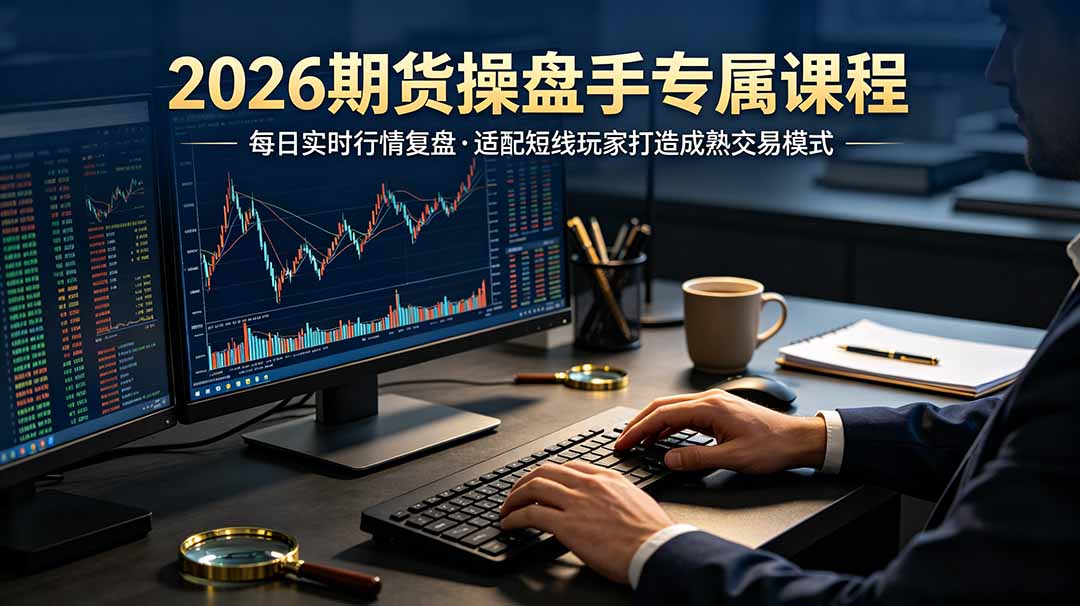 2026期货操盘手专属课程-更新7月11,每日实时行情复盘,适配短线玩家打造成熟交易模式-老吴出海笔记