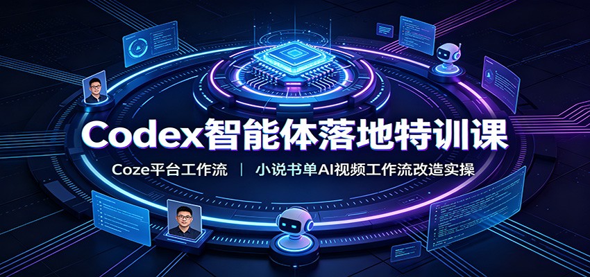 Codex智能体落地特训课：Coze平台工作流，小说书单AI视频工作流改造实操-老吴出海笔记