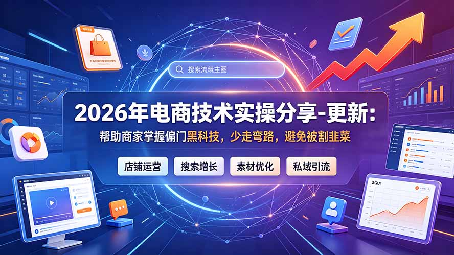 2026年电商技术实操分享-更新7月：帮助商家掌握偏门黑科技，少走弯路，避免被割韭菜-老吴出海笔记