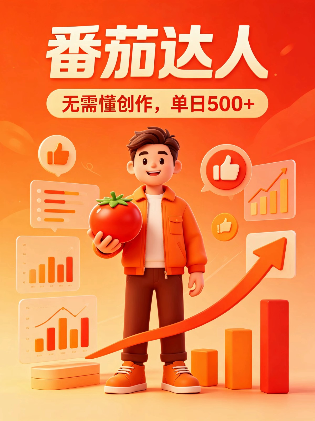 番茄小说达人全自动变现，普通人轻松日入500+-老吴出海笔记