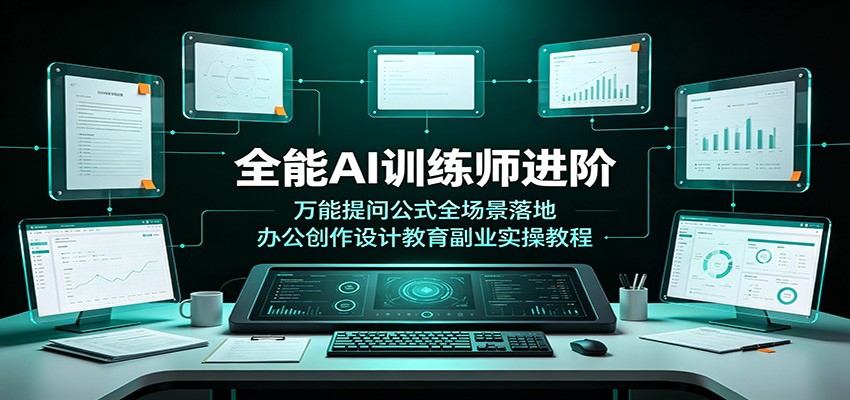 全能AI训练师进阶:万能提问公式全场景落地,办公创作设计教育副业实操教程-老吴出海笔记