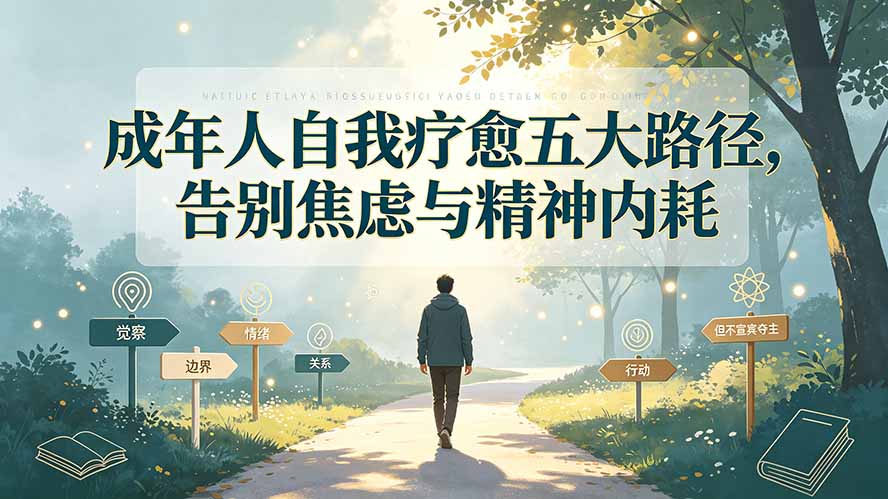付费文章：成年人自我疗愈五大路径，告别焦虑与精神内耗-老吴出海笔记