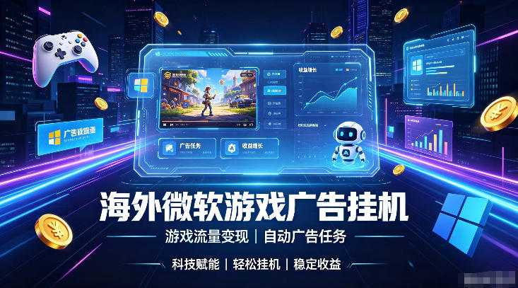 海外游戏广告自动挂G,轻资产海外副业风口,单设备稳定产出500+【揭秘】-老吴出海笔记