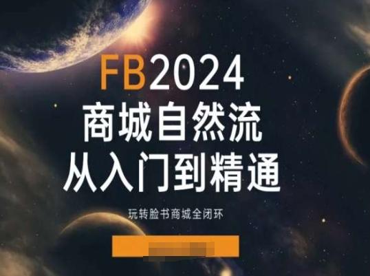2024Faceboo商城自然流(从入门到精通),玩转脸书商城全闭环-老吴出海笔记