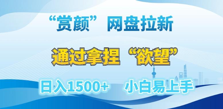 “赏颜”网盘拉新赛道，通过拿捏“欲望”日入1500+，小白易上手【揭秘】-老吴出海笔记