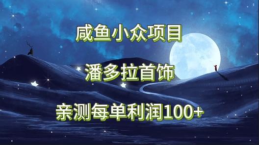 咸鱼小众项目，潘多拉首饰，亲测每单利润100+-老吴出海笔记