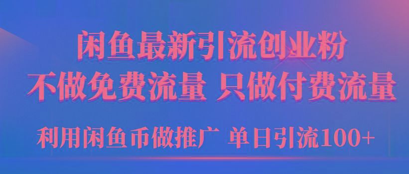 (9584期)2024年闲鱼币推广引流创业粉，不做免费流量，只做付费流量，单日引流100+-老吴出海笔记